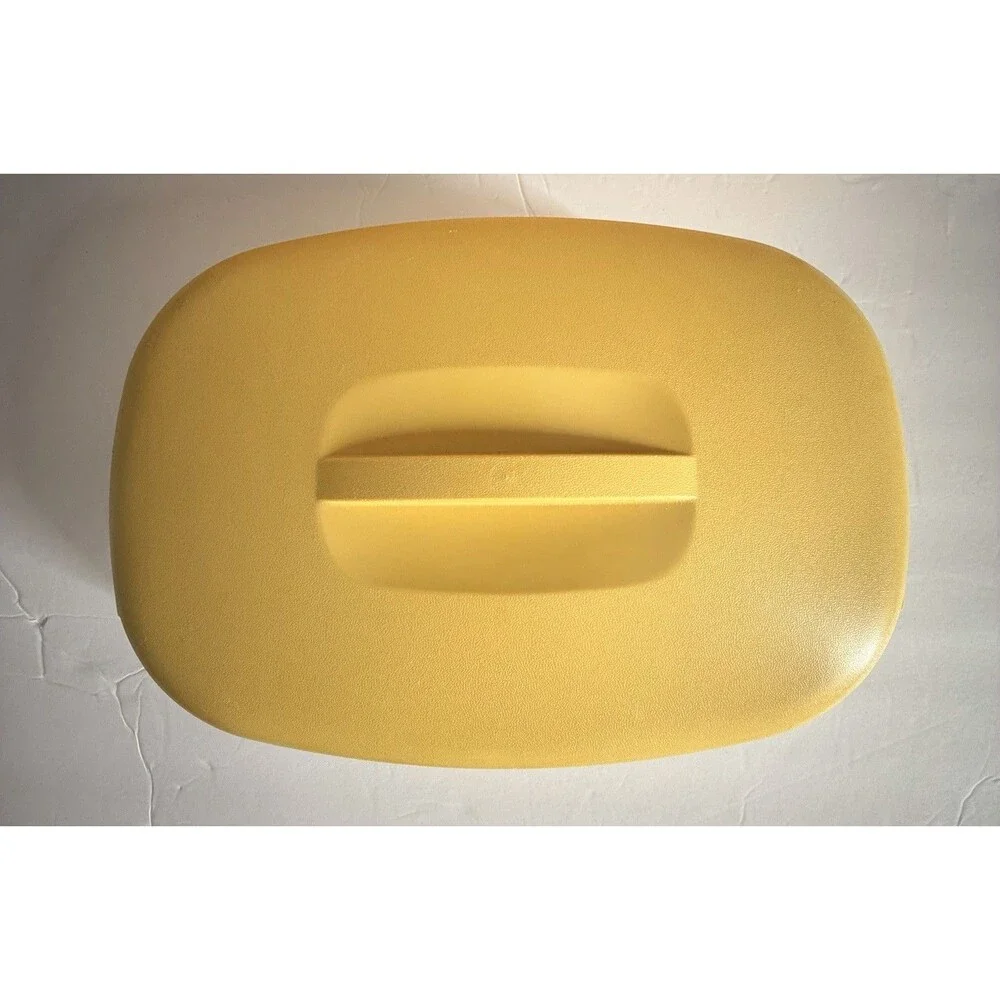Vintage Tupperware Microwave Vegetable Rice Steamer Harvest Gold 3 Pc Set 1273